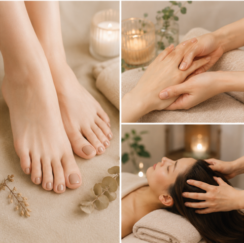 Gel Pedicure with Relaxation for Head & Hand (Including  Gel Removal)