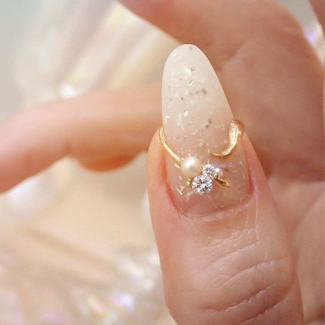 Diamond Jewelry Nail – Small Diamond Design