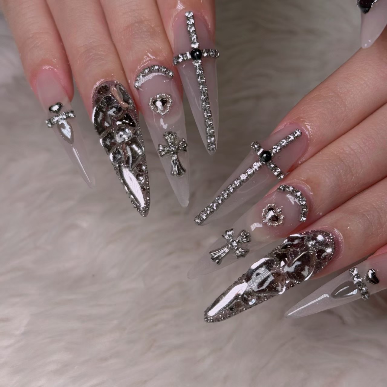Acrylic Extention with Stone（no limit）