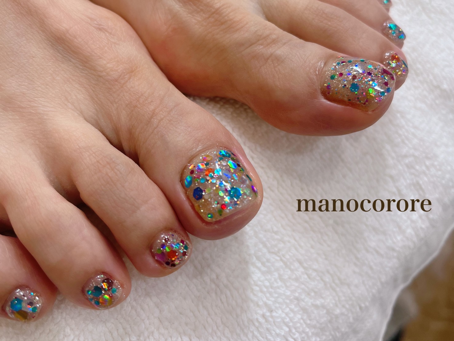 Foot care and exfoliation and gel nail
