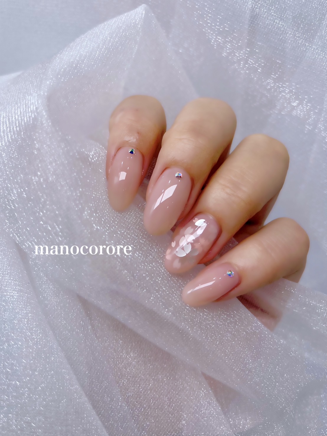 Cherry blossom nail